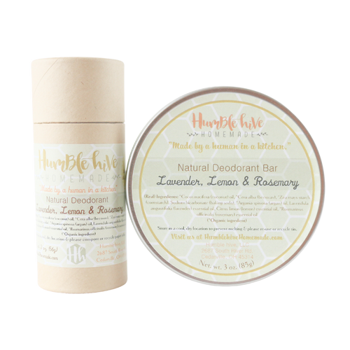 Toxin-Free, Natural Deodorant- Lavender, Lemon & Rosemary