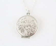 Solid Perfume Locket Necklace & Jar of Perfume (Silver Circular Locket on Silver Chain)