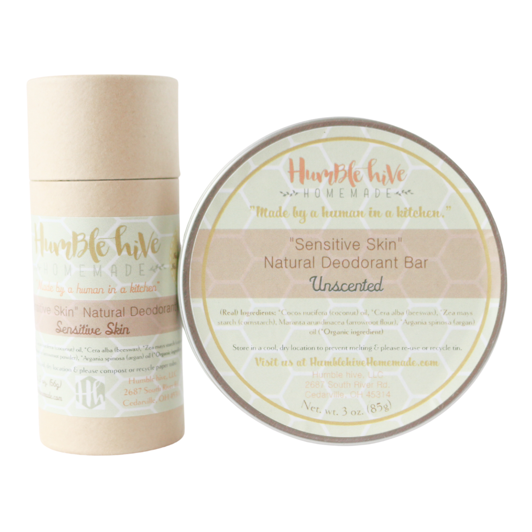 Toxin-Free, Natural Deodorant- Sensitive Skin, Unscented