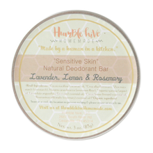 Toxin-Free, Natural Deodorant- Sensitive Skin, Lavender, Lemon & Rosemary