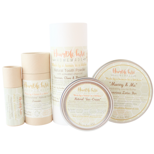 Toxin-Free Starter Kit- Deodorant, Lip Quench, Tooth Powder, Sun Cream & Lotion Bar