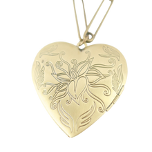 Solid Perfume Locket Necklace & Jar of Perfume (Large Bronze Heart on 24-inch Arrow Necklace)