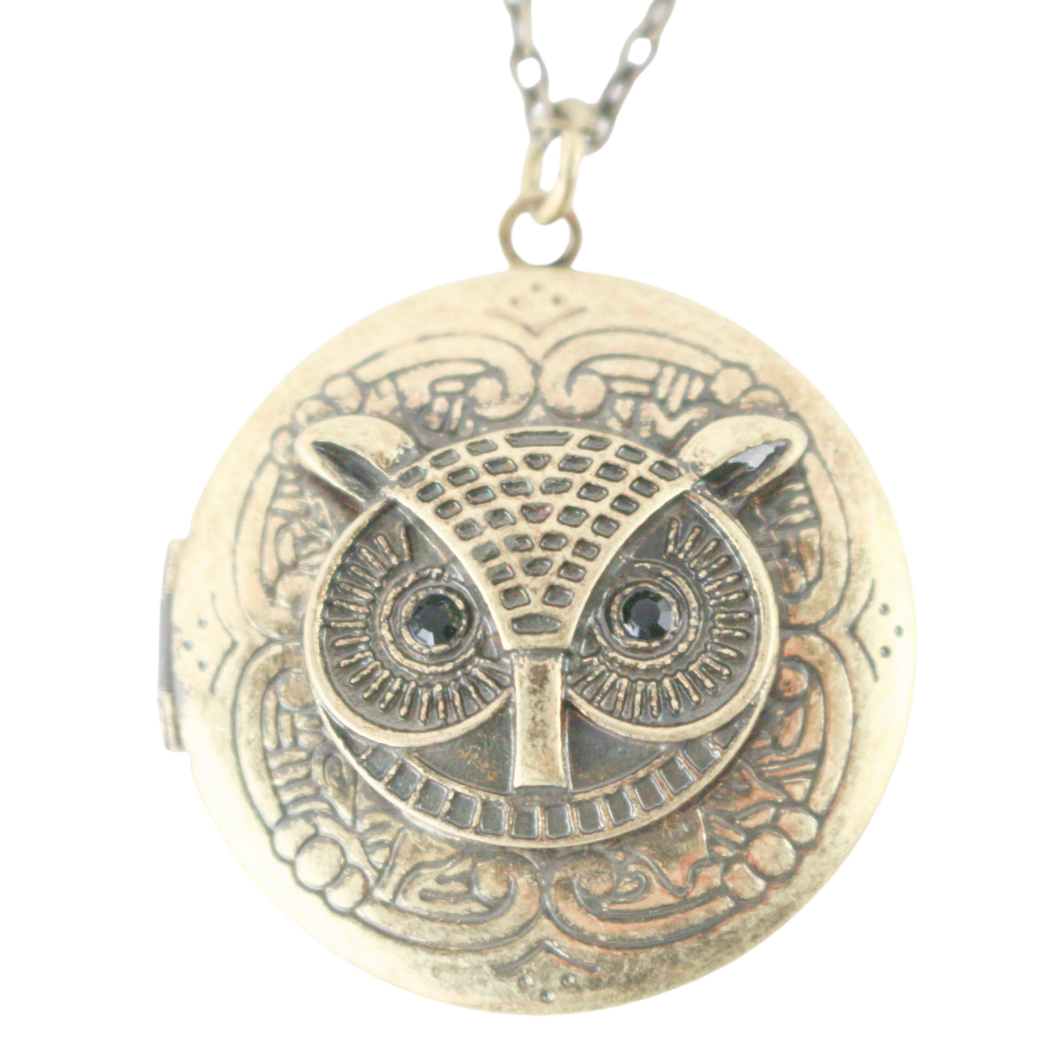 Owl best sale locket necklace