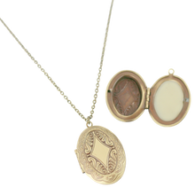 Solid Perfume Locket Necklace & Jar of Perfume (Small Bronze Oval on 18-inch Chain)