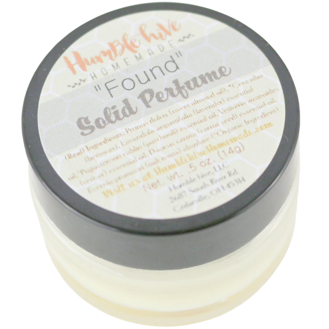 Solid Perfume/ Cologne Jar (.5 oz)- 